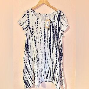 NWT bryn Walker Winn Tunic Dress Cotton Gauze Bambu print XS